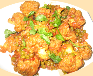 Cauliflower cooked