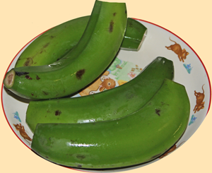  A few really Green Bananas